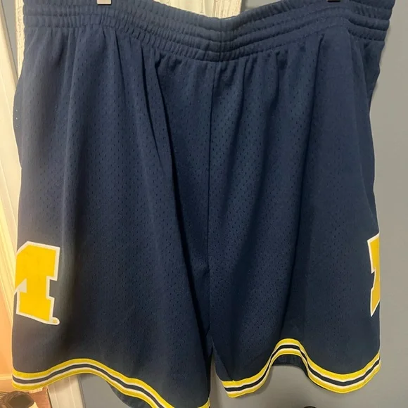 Mitchell & Ness Navy Blue Legacy Shorts - Picture 2 of 8
